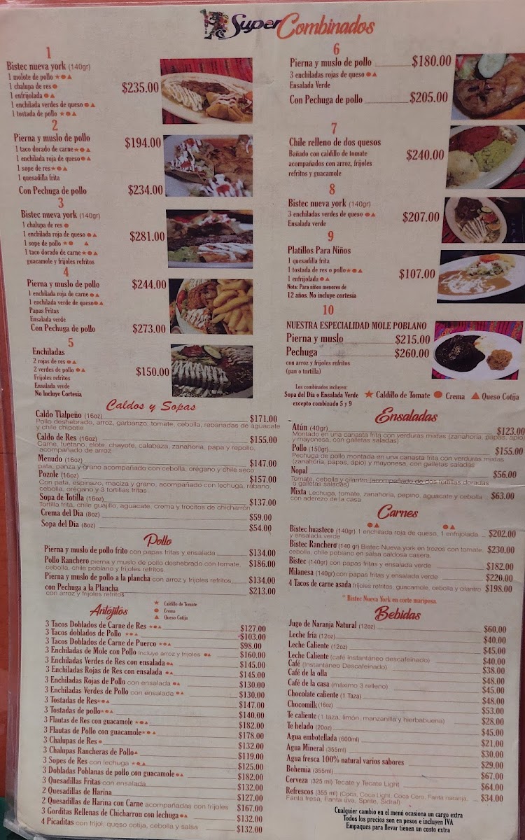 Super Antojitos Restaurant Menu - Image 3